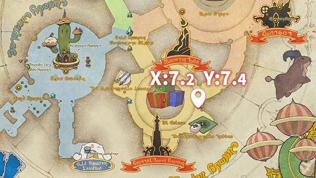 Localização do Fashion Report no Gold Saucer
