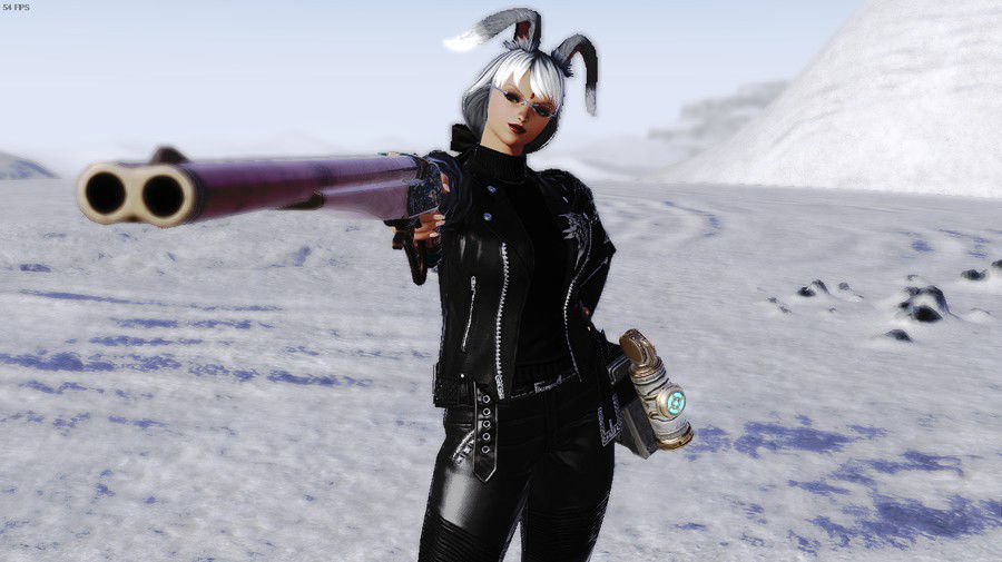 FF XIV, your typical medieval game with spells... and this shotgun over here