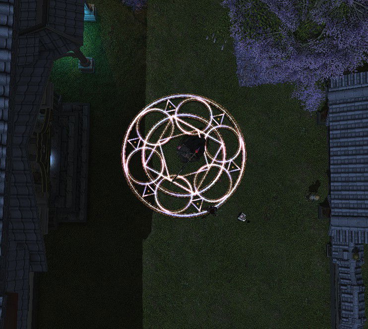 Legend has it that this circle makes bosses want to throw all their AoE attacks there, but I can't confirm