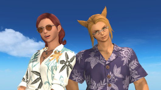 The aviator sunglasses on the left are acquired through The Faces we Wear - Tinted Sunglasses