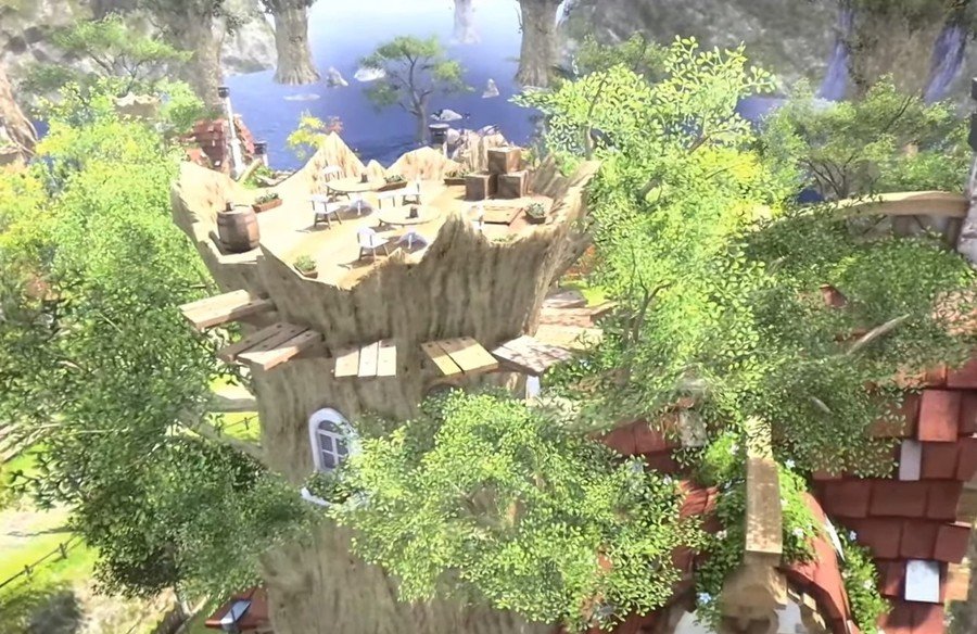 Detalhe no topo da casa Large / Imagem: Square Enix