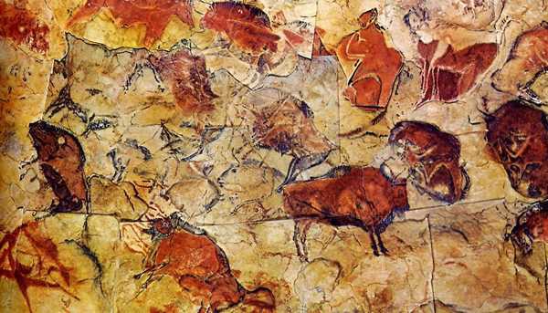 Pintura Rupestre na Caverna de Altamira na Espanha