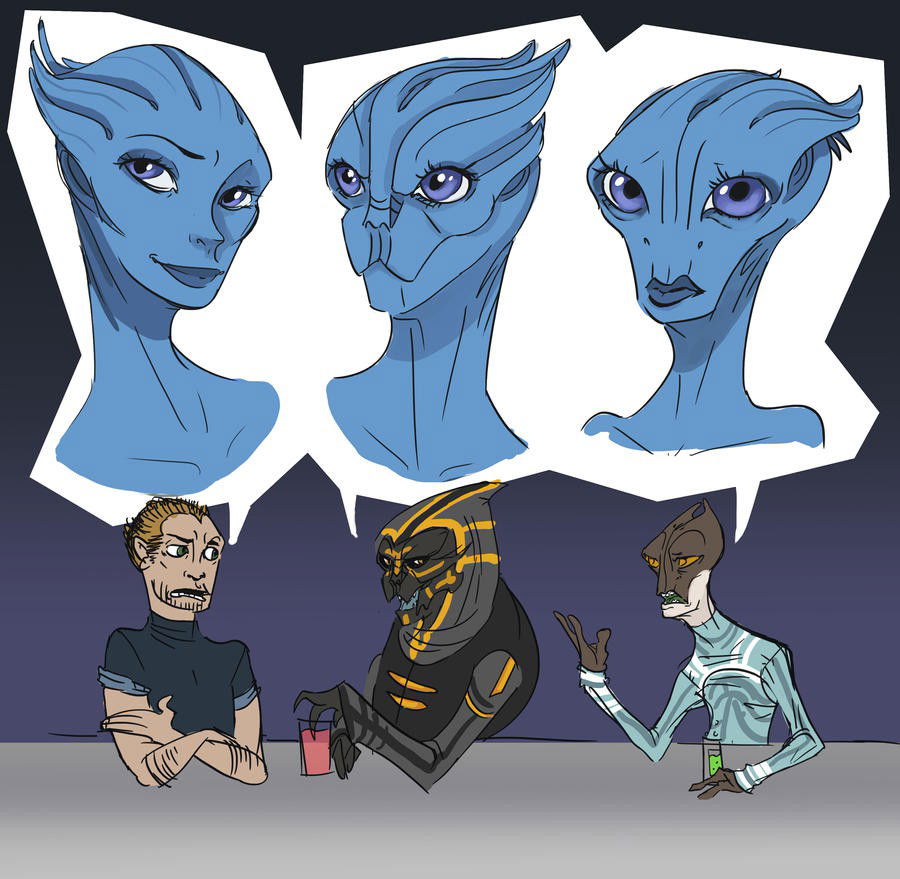 Como é uma Asari? / Artista desconhecido