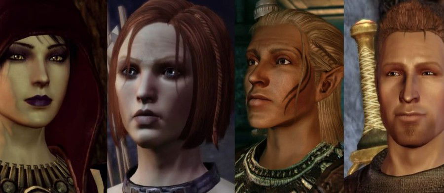 Morrigan, Leiliana, Zevran e Alistair