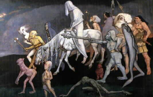Painting by John Duncan Representing the Fomóire