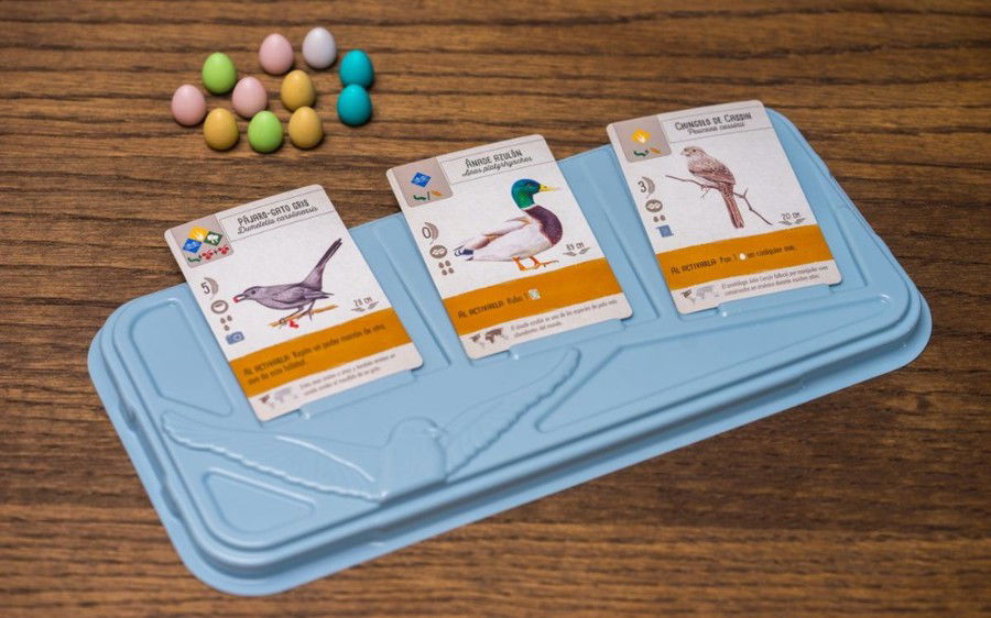3 cards on the Bird Tray
