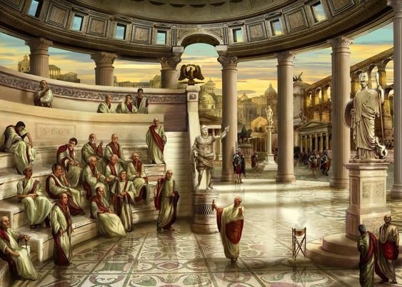O Senado na Roma Antiga.