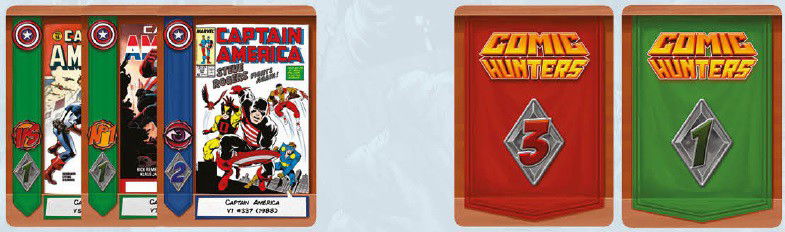 Captain America collection, total market value of 4, paid by discarding cards with 4 value