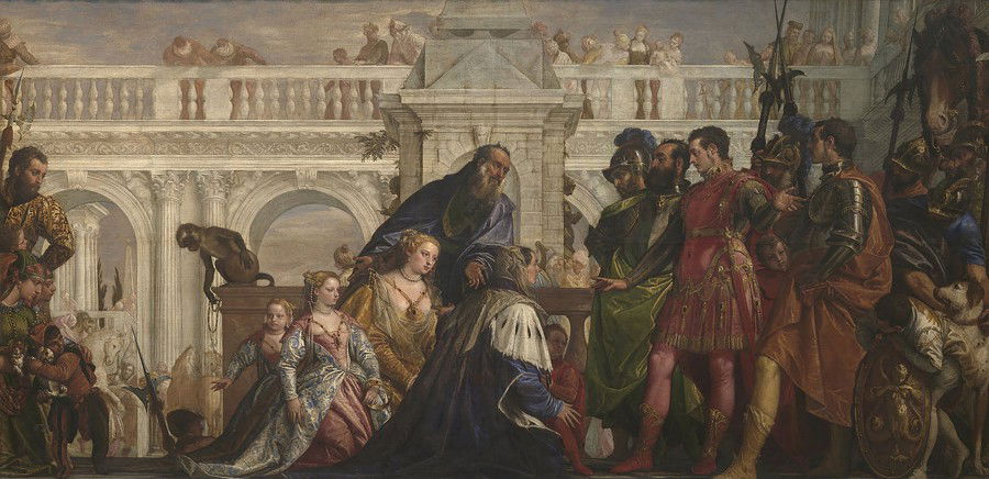 Darius' family in front of Alexander, art by Paolo Veronese