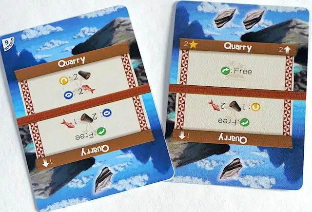 Front and Back of a Quarry card
