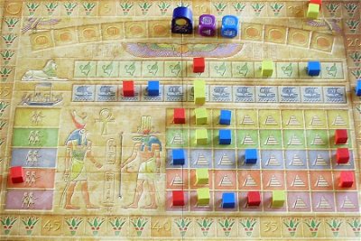 Player Cubes on Game Board