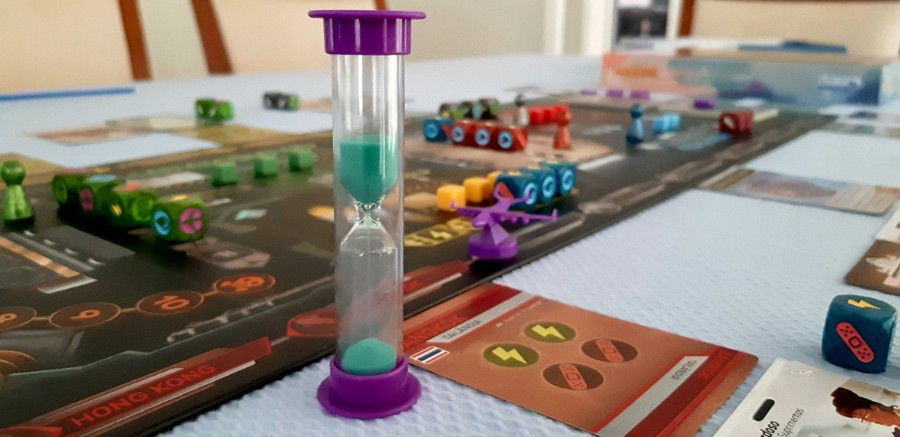 A Ampulheta que controla o tempo do jogo