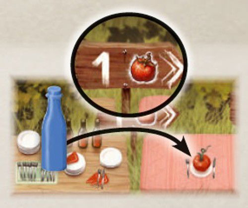 Serving Tomatoes to a Tourist and advancing the Manager