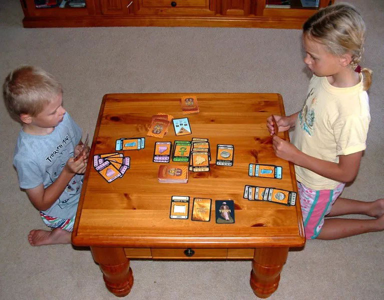 Children playing Archaeology