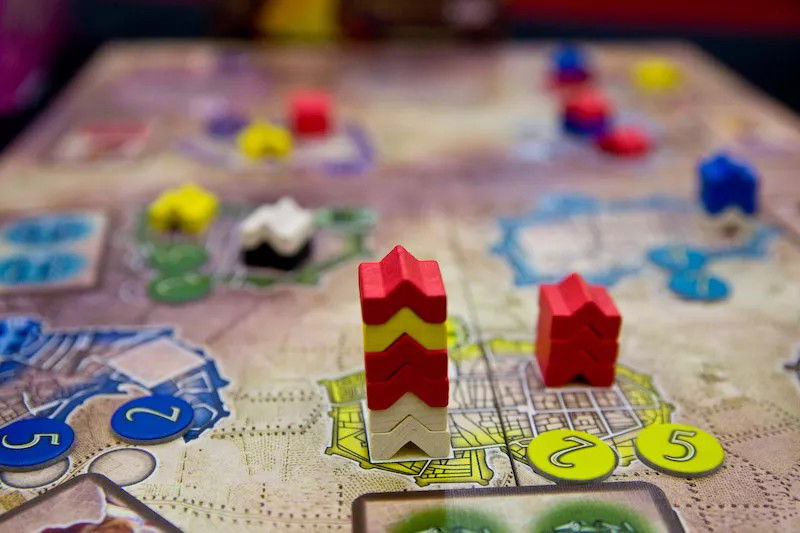 Example: Red Player wins both towers