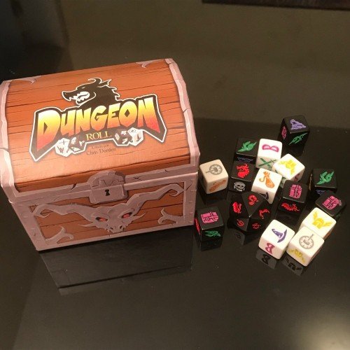 Dungeon Roll and its dice.
