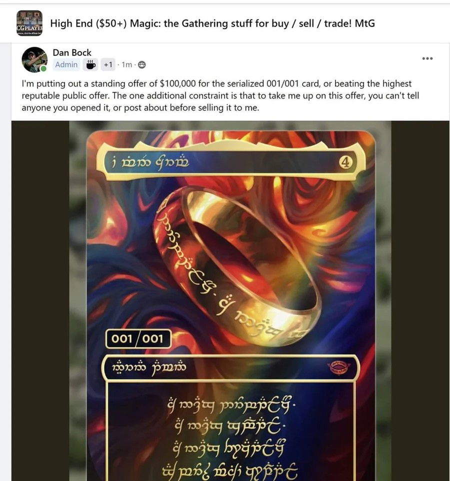 Lord of the Ring Exclusive Details: No Planeswalkers? The Rarest Card ...