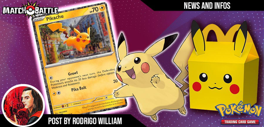 CARTAS POKEMON DO MCDONALDS 2023! Tirei 2 PIKACHUS RAROS! CAPITÃO HUNTER CARTAS  POKEMON TCG 