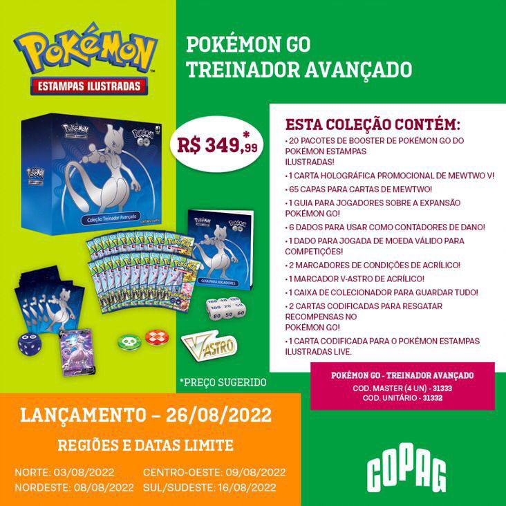 Premium Box Mewtwo Pokémon GO - Coleção Japonesa