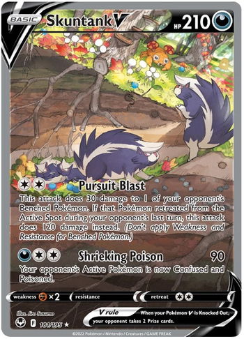 Lugia-V 185/195 in Portuguese Silver Tempest Pokémon TCG