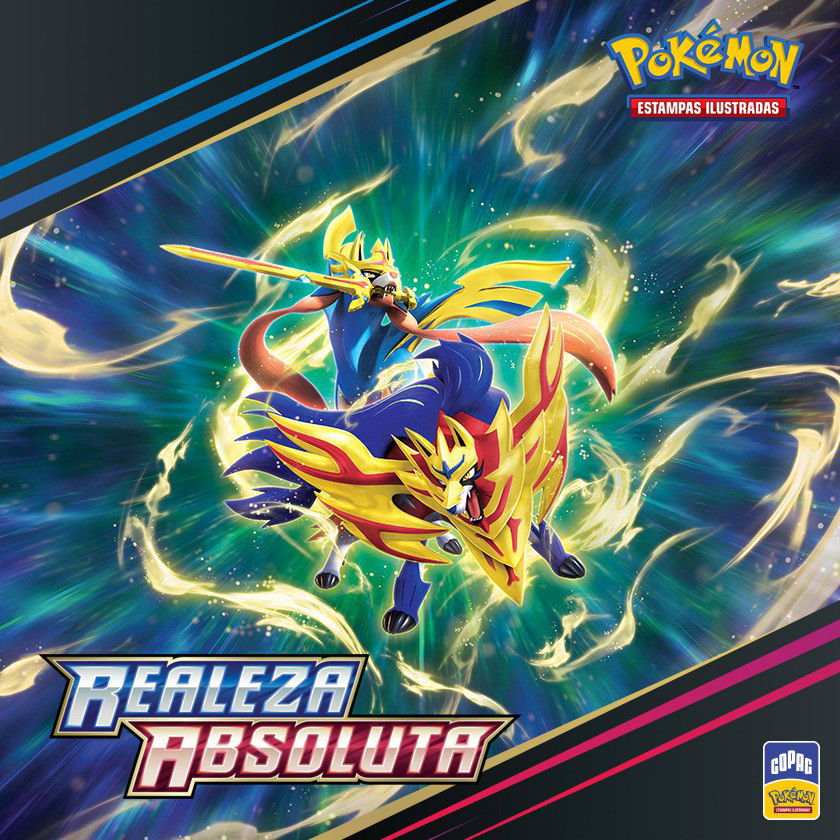 Box Cartas Pokemon Zacian V Fa Realeza Absoluta Copag - Deck de