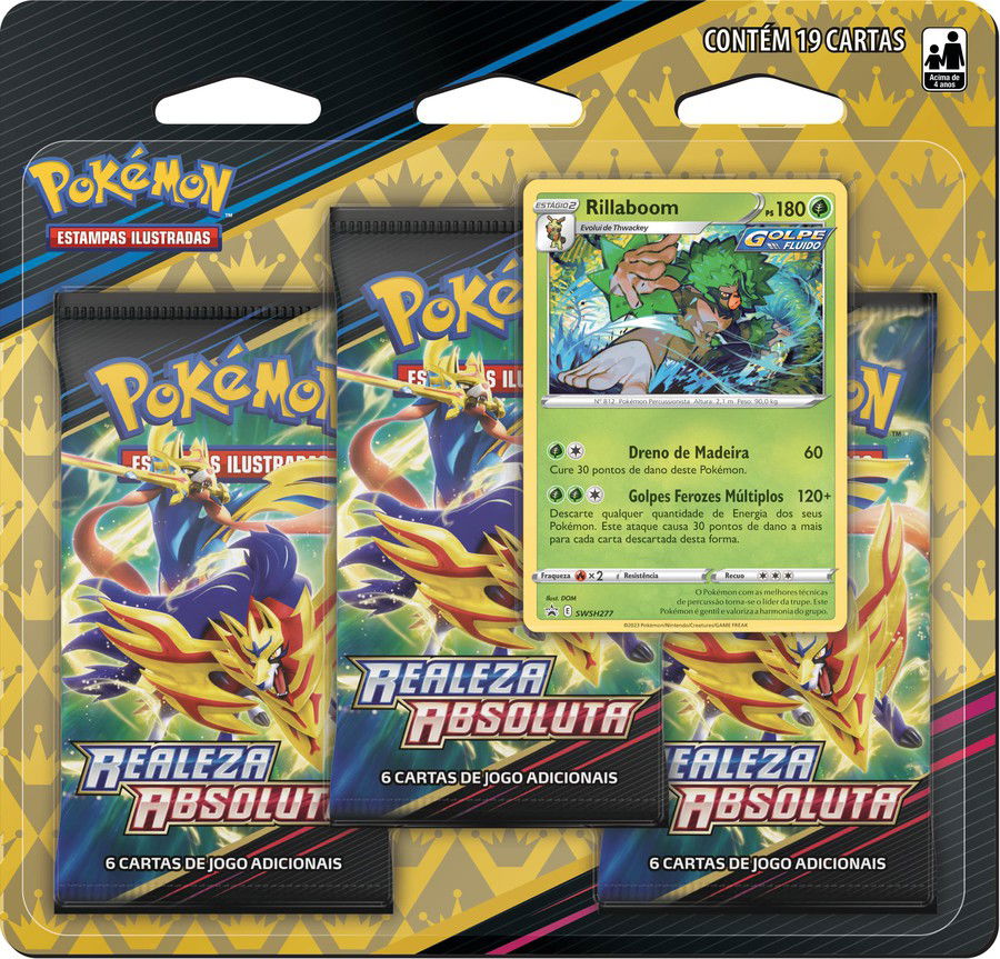 Lata Pokémon TCG - Zapdos de Galar - Realeza Absoluta - Copag