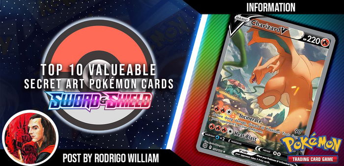 Top 10 cartas mais caras: Secret Art de Pokémon de Sword & Shield