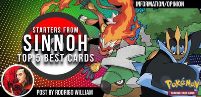 Pokémon TCG: Sinnoh Starters - Top 5 Best Cards (5 for Each!)